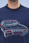 CAR EMBROIDERED T-SHIRT