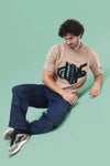 PEACH APPLIQUE T-SHIRT