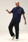 NAVY POCKET T-SHIRT