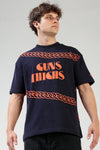 NEON ORANGE CHAIN T-SHIRT