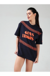 NEON ORANGE CHAIN T-SHIRT