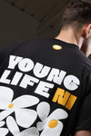 YOUNG LIFE IN FLORAL T-SHIRT