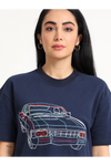 CAR EMBROIDERED T-SHIRT