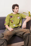 GENDERLESS NATURE APPLIQUE T-SHIRT
